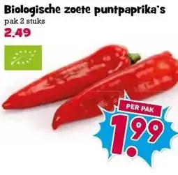 Boon`s Markt Biologische zoete puntpaprika's aanbieding