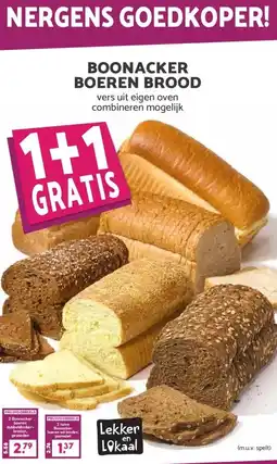 Boon`s Markt BOONACKER BOEREN BROOD aanbieding