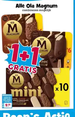Boon`s Markt Alle Ola Magnum combineren mogelijk aanbieding