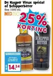 Boon`s Markt De Kuyper Vieux spécial of Schipperbitter aanbieding