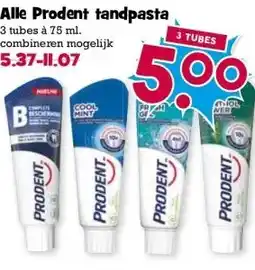 Boon`s Markt Alle Prodent tandpasta aanbieding