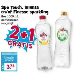 Boon`s Markt Spa Touch, Intense en/of Finesse sparkling aanbieding