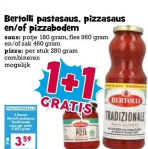Boon`s Markt Bertolli pastasaus, pizzasaus en/of pizzabodem aanbieding