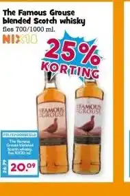 Boon`s Markt The Famous Grouse blended Scotch whisky fles 700/1000 ml. aanbieding