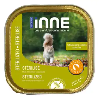 Zooplus 16x100g Nutrivet Inne Kat Sterilised Kip Natvoer aanbieding