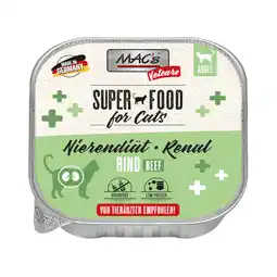 Zooplus Sparpaket: 32x 100g MAC's Vetcare Katten Nierendieet / Renal Rund Kattenvoer nat aanbieding