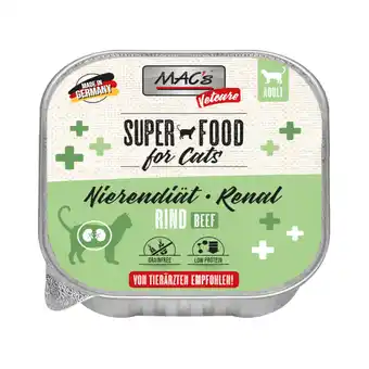 Zooplus Sparpaket: 32x 100g MAC's Vetcare Katten Nierendieet / Renal Rund Kattenvoer nat aanbieding