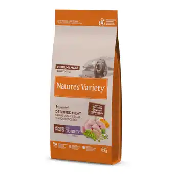 Zooplus 2x12kg Nature's Variety Healthy Grains Medium/Maxi Adult Kalkoen Hondenvoer droog aanbieding