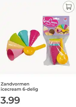 Prenatal Zandvormen icecream 6 delig aanbieding