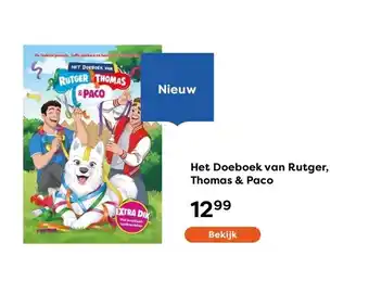 The Read Shop Het Doeboek van Rutger, Thomas & Paco aanbieding