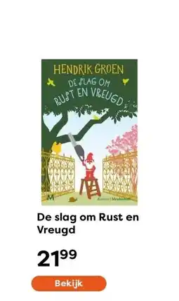 The Read Shop De slag om Rust en Vreugd aanbieding