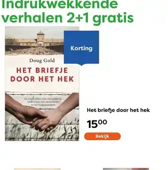 The Read Shop Het briefje door het hek aanbieding