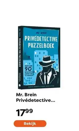 The Read Shop Mr. Brein Privédetective puzzelboek aanbieding