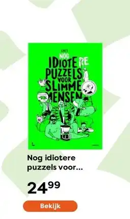 The Read Shop Nog idiotere puzzels voor slimme mensen aanbieding