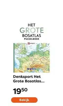 The Read Shop Denksport Het Grote Bosatlas Puzzelboek aanbieding