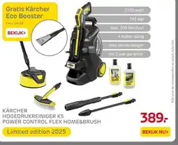 Praxis KÄRCHER HOGEDRUKREINIGER K5 POWER CONTROL FLEX HOME&BRUSH aanbieding