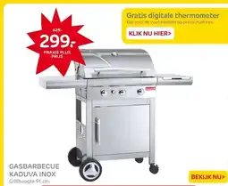 Praxis GASBARBECUE KADUVA INOX aanbieding
