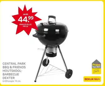 Praxis CENTRAL PARK BBQ & FRIENDS HOUTSKOOL- BARBECUE DEXTER aanbieding