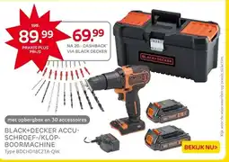 Praxis BLACK+DECKER ACCU- SCHROEF-/KLOP- BOORMACHINE aanbieding