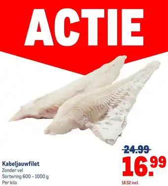 Makro Kabeljauwfilet aanbieding