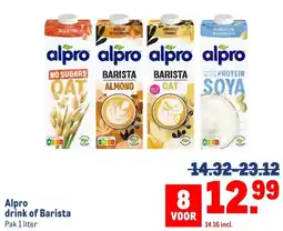Makro Alpro drink of Barista aanbieding