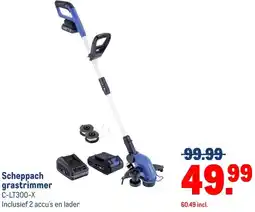 Makro Scheppach grastrimmer aanbieding