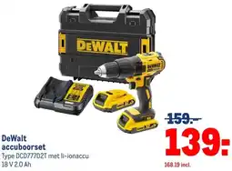 Makro DeWalt accuboorset aanbieding