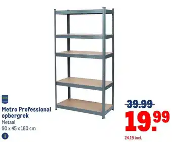 Makro Metro Professional opbergrek aanbieding