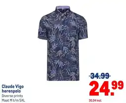 Makro Claude Vigo herenpolo aanbieding