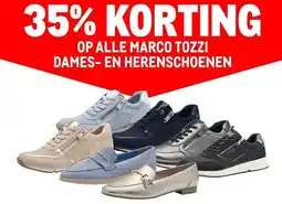 Makro OP ALLE MARCO TOZZI DAMES- EN HERENSCHOENEN aanbieding
