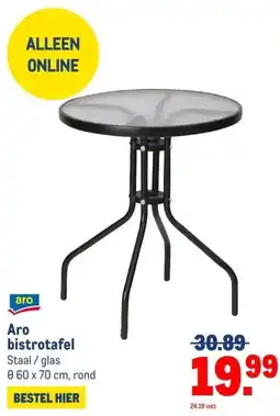 Makro Aro bistrotafel aanbieding