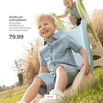 Prenatal Smoby gm waterglijbaan aanbieding
