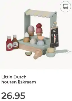 Prenatal Little Dutch houten ijskraam aanbieding