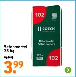 GAMMA Betonmortel 25 kg aanbieding