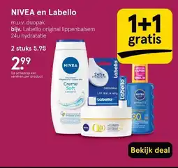 Etos NIVEA en Labello aanbieding