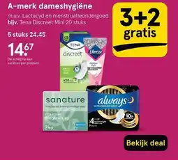 Etos A-merk dameshygiëne aanbieding
