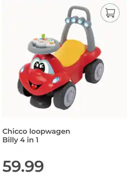 Prenatal Chicco loopwagen Billy 4 in 1 aanbieding
