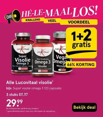 Etos Alle Lucovitaal visolie* aanbieding