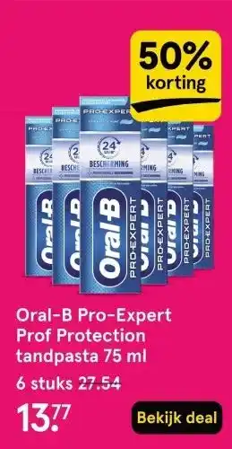 Etos Oral-B Pro-Expert Prof Protection tandpasta 75 ml aanbieding