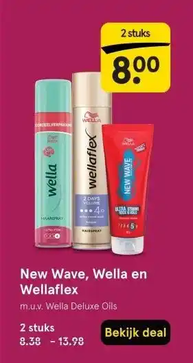 Etos New Wave, Wella en Wellaflex aanbieding