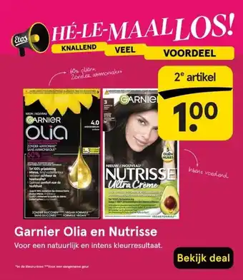 Etos Garnier Olia en Nutrisse aanbieding