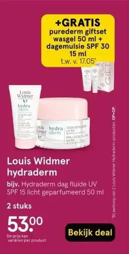 Etos Louis Widmer hydraderm aanbieding