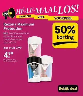 Etos Rexona Maximum Protection aanbieding