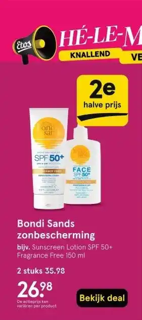 Etos Bondi Sands zonbescherming aanbieding
