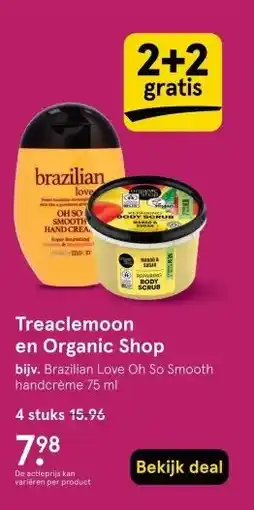 Etos Treaclemoon en Organic Shop aanbieding