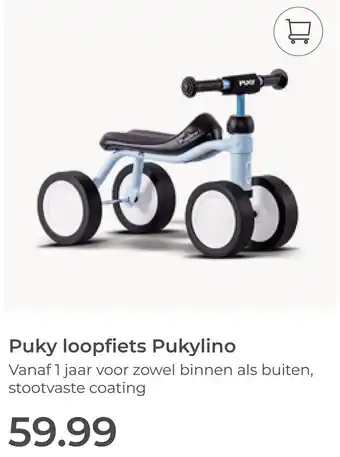 Prenatal Puky loopfiets Pukylino aanbieding