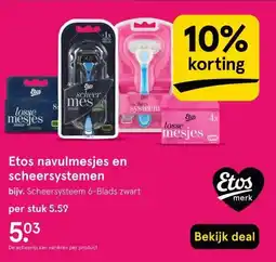 Etos Etos navulmesjes en scheersystemen aanbieding