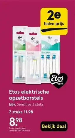 Etos Etos elektrische opzetborstels aanbieding