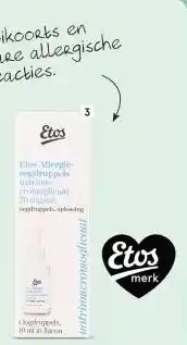 Etos Etos allergieoogdruppels Natrium-cromoglicaat 20 mg/ml 10 ml*** aanbieding