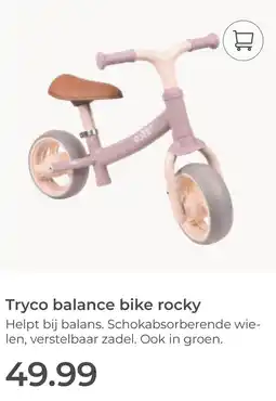 Prenatal Tryco balance bike rocky aanbieding